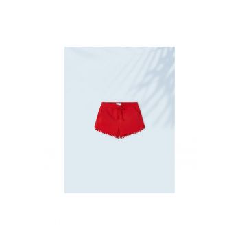 Pantaloni lungi -  302032686 - Bumbac - Elastan - Rosu