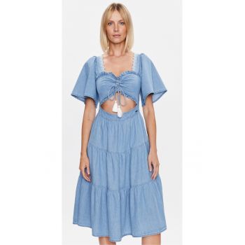 Rochie dama -  302592500 - Bumbac - Albastru -