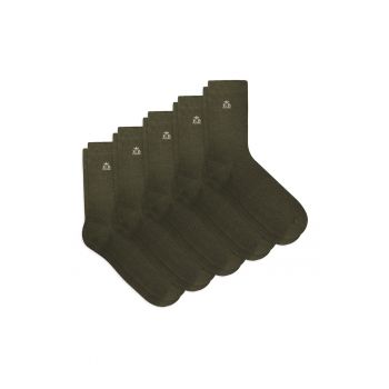 Set 5 perechi - Sosete clasice pentru barbati si femei - Kaki - sosete business - munca - comode - confortabile si respirabile Set 5 perechi - Sosete clasice pentru barbati si femei - Kaki - sosete business - munca - comode - confortabile si respirabile