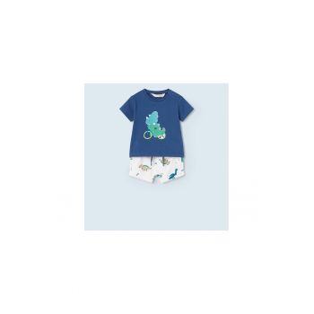 Set tricou si pantaloni scurti copii -  301831891 - Bumbac - Albastru