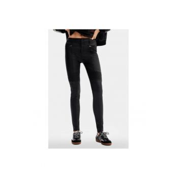 Pantaloni dama -  78897 - Negru - Piele ecologica