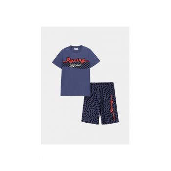 Pijama copii -  10941 - Albastru - Bumbac