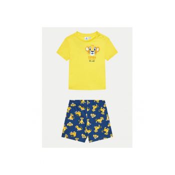 Pijama copii -  77289 - Bleumarin/Galben - Bumbac