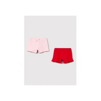 Set 2 perechi pantaloni copii -  446096 - Roz/Rosu - Bumbac