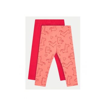 Set 2 perechi pantaloni copii -  833299 - Portocaliu - Bumbac