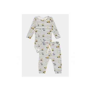 Compleu copii - 361501 - Alb - Bumbac Compleu copii - 361501 - Alb - Bumbac