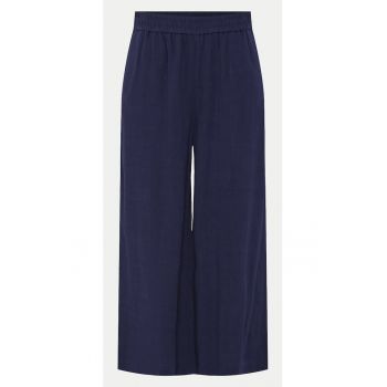 Pantaloni dama -  303709853 - Albastru inchis - Viscoza