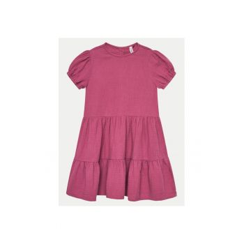 Rochie fete -  14215 - Roz - Bumbac