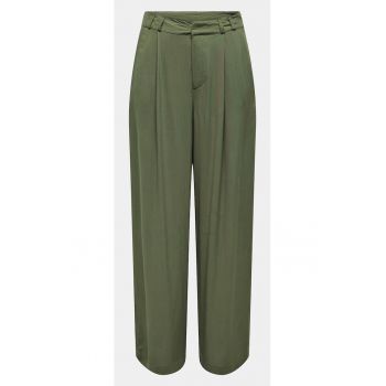 Pantaloni dama -  303602628 - Verde - Viscoza