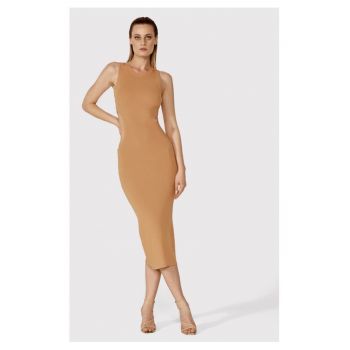 Rochie -  40677 - Viscoza - Maro ieftina la reducere