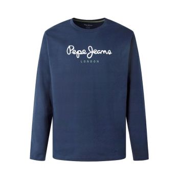 Bluza barbati -  Bumbac - Bleumarin/Alb -