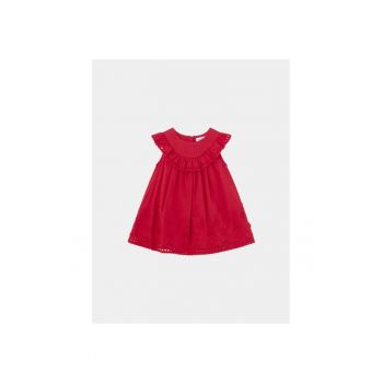 Rochie fete -  12860 - Rosu - Bumbac