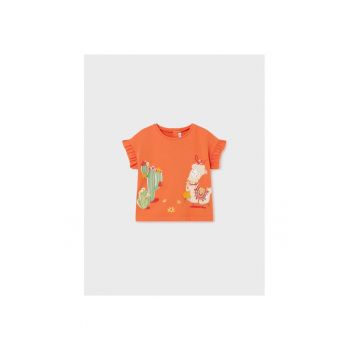 Tricou copii -  12488 - Portocaliu - Bumbac