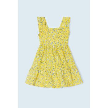 Rochie de bumbac cu imprimeu
