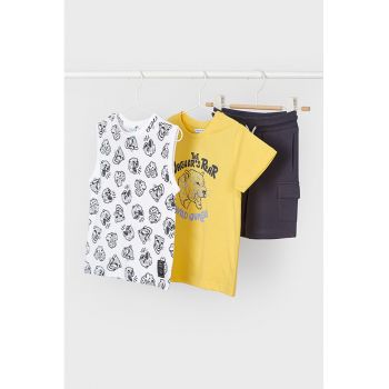 Set de pantaloni scurti si tricou din bumbac - 2 piese