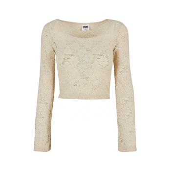 Bluza crop cu decolteu adanc