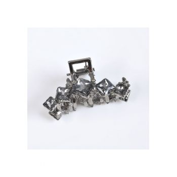 Cleste de par cu pietre acrilice gri 5 cm