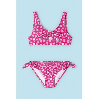 Costum de baie cu doua piese - cu impimeu tropical