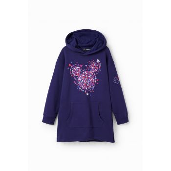 Rochie-hanorac cu maneci cazute