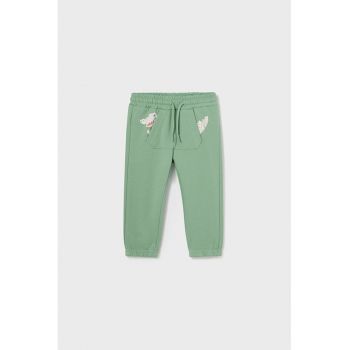 Pantaloni din amestec de bumbac cu buzunar frontal