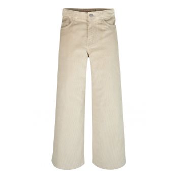 Pantaloni din amestec de bumbac organic cu aspect catifelat