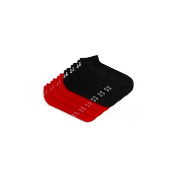 Set 6 perechi - Sosete Scurte din Bumbac Pieptanat -  fara cusatura - respirabile si confortabile