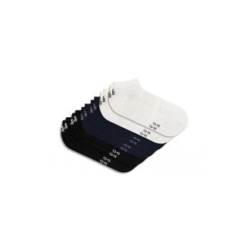 Set 6 perechi - Sosete Scurte -  unisex - Alb - Albastru si Negru - sport - comode - confortabile si respirabile