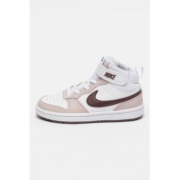 Pantofi sport mid-high cu insertii de piele Court Borough 2