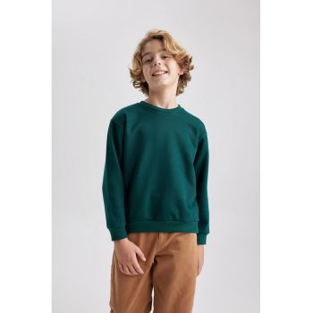 Bluza de trening cu decolteu la baza gatului