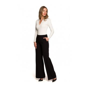 Pantaloni dama -  Poliester/Viscoza -Negru