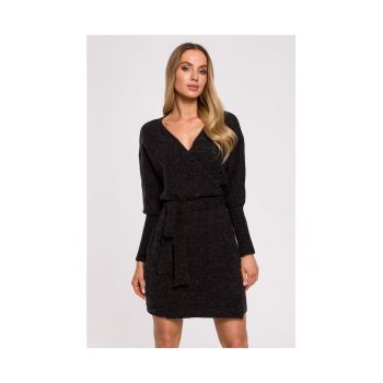 Rochie dama -  Poliester/Lana - Negru