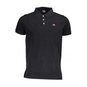 Tricou polo barbati -  1963 - 100% Bumbac - Negru