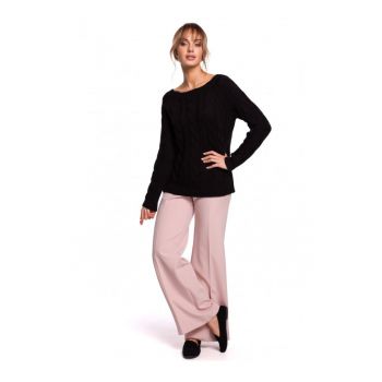 Pulover clasic  Acril - Poliamida - Negru -