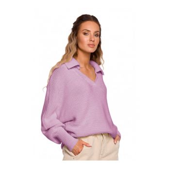 Pulover cu  Acril - Nylon - Lila - 95215