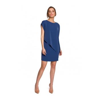 Rochie casual -  Poliester - Albastru -