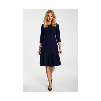 Rochie dama -  Poliester / Viscoza - Bleumarin inchis