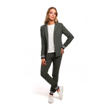 Sacou dama -  Bumbac/Elastan - Verde militar1