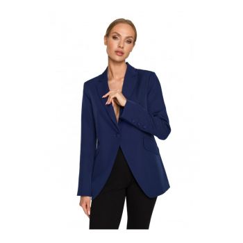 Sacou dama -  Poliester/Elastan -Bleumarin