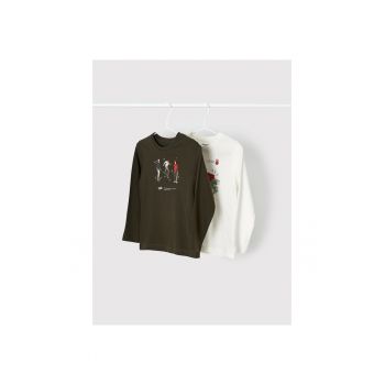 Set doua bluze copii -  Bumbac - Verde