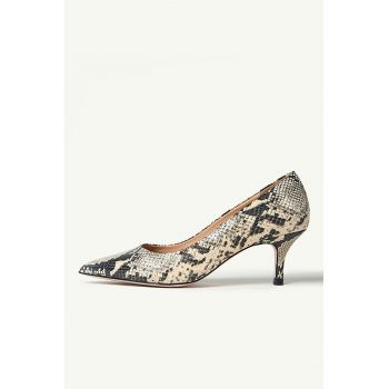 Pantofi de piele intoarsa cu varf ascutit Julie