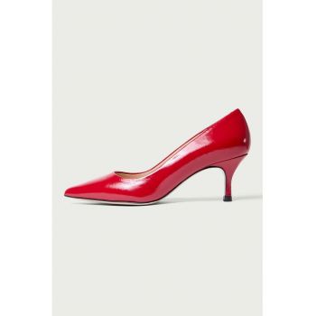 Pantofi de piele intoarsa cu varf ascutit Julie