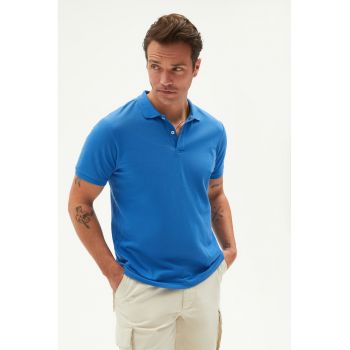 Tricou polo din bumbac pique