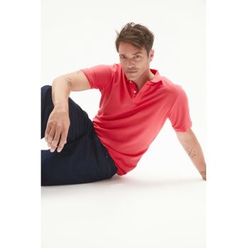 Tricou polo din bumbac pique