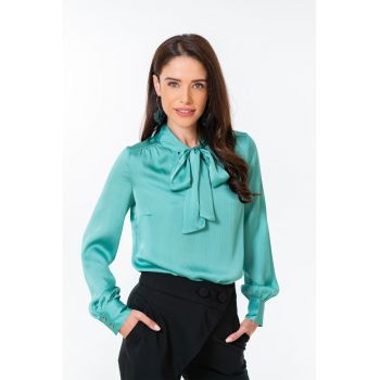 Bluza regular fit cu mansete Lily