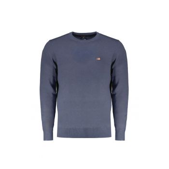 Pulover barbati fara fermoar cu decolteu la baza gatului - logo -  Indigo