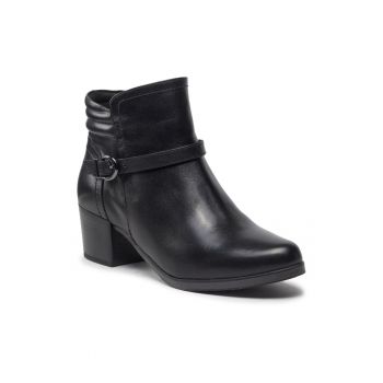 Botine dama -  301235200 - Piele naturala - Negru