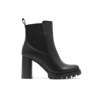 Botine dama -  590486298383741 - Piele ecologica - Negru