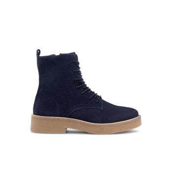 Botine dama -  590558814278237 - Piele naturala - Bleumarin