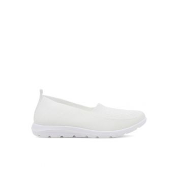 Pantofi sport dama -  Textil - Alb