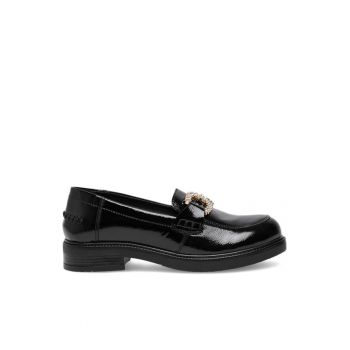 Pantofi sport negri pentru dama - marca  material piele naturala/lacuita